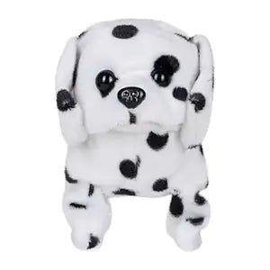Pugs at Play Spotty Walking Talking Dog Soft Toy | Interactive Animal Soft Toys for Kids Age 3Y+ | Birthday Gift for Kids | Stuffed Puppy Plush Animal Toy | Battery Operated Toys, Black-White