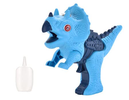Dinosaur Water Spray Guns for Kids Light-up Dinosaur Water Spray Gun Battery Operated Dinosaur Spray Pistols with Light Sound Effect for Swimming Pool Beach Outdoor -Blue