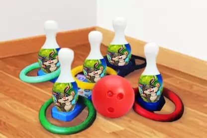 2 in 1 Jumbo Bowling Ringtoss (Household Toys) Visit the GURTOY Store