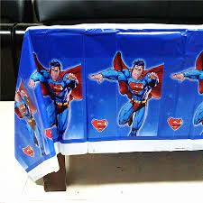 Blue Cartoon Print Reusable Table Cover Kitchen Baby Shower Wedding Banquet Picnic Barbecue Restaurant 87" x 54”