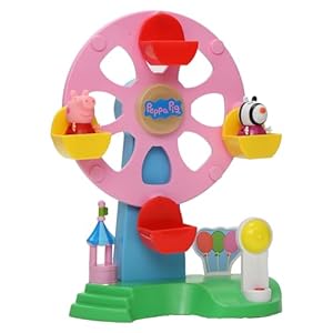PEPPA PIG Ferris Wheel Playset with Lights, Sounds and Motion Effects, Includes 2 Figures, Preschool Toy for Girls and Boys 3 Birthday Gift Toys for Kids