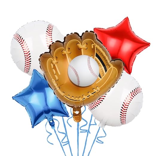 1set Baseball Balloons football for Happy Birthday Party Decorations Kids Boy gifts Ball Game Theme Party Air Balloon Supplies, Sports Theme Party Decoration, Ball Theme Party