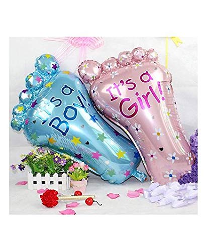 Baby Boy Foot Foil Balloons Birthday Balloons Large Helium Balloon Photo Props For Mom to be, Welcome Baby, Baby Shower Party Supplies (1 Pc, Baby Boy Foot)