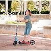 R for Rabbit Road Runner Sportz Kick Scooter for Kids of 5+ Years, 3 Adjustable Height, Foldable, PVC Wheels with ABEC7 Bearings with Brakes, Weight Capacity 120 Kgs (Lake Blue)