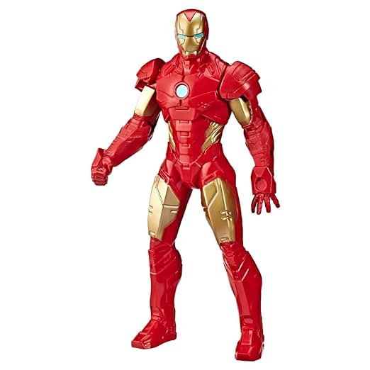 Marvel Mighty Hero Series Ironman Action Figure, 9.5-Inch Poseable Super Hero Toy for Kids 4 and Up