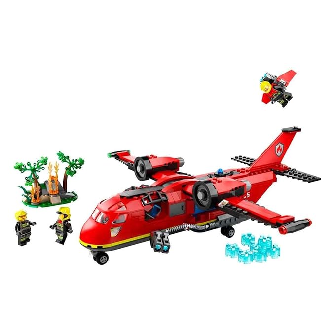 LEGO City Fire Rescue Plane Toy for Kids Aged 6 Plus 60413