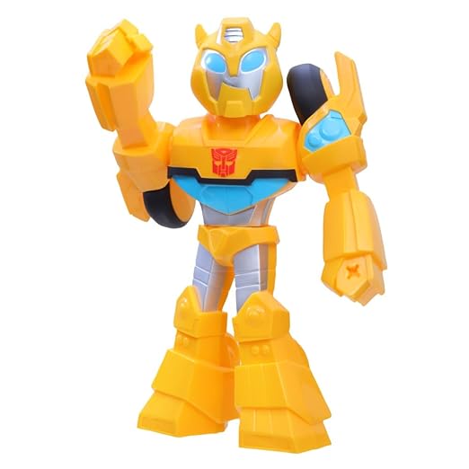 Playskool Heroes Transformers Rescue Bots Academy Mega Mighties Bumblebee Collectible 10-Inch Robot Action Figure, Toys for Kids Ages 3 and Up