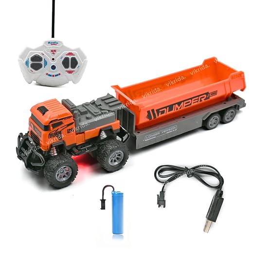 Rc Remote Control Dump Truck Toy Truck Carrier Toy,Transport Car Carrier Truck Toy Toddler Toys For 2 3 4 5 6 7 Years Old Toddlers Boys,Orange