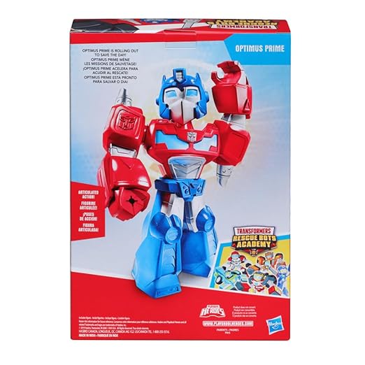 Heroes Mega Mighties Transformers Rescue Bots Academy Optimus Prime
