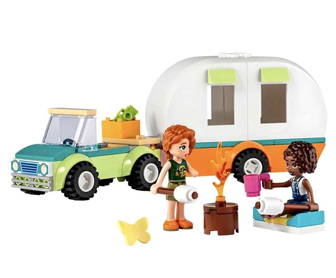 LEGO Friends Holiday Camping Trip 41726 Building Toy Set (87 Pieces), Multi Color
