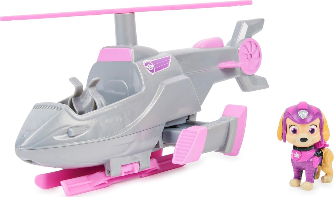 Paw Patrol Transforming Toy Car with Collectible Action Figure Kids Toys for Ages 3 and up Skye’s Deluxe Movie Multicolor, (6060436)