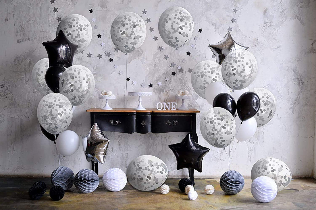 Confetti Balloons Silver - 10pcs Silver Confetti Balloons/Confetti Balloons For Decoration/Graduation Party Decorations/Birthday Balloons For Decoration