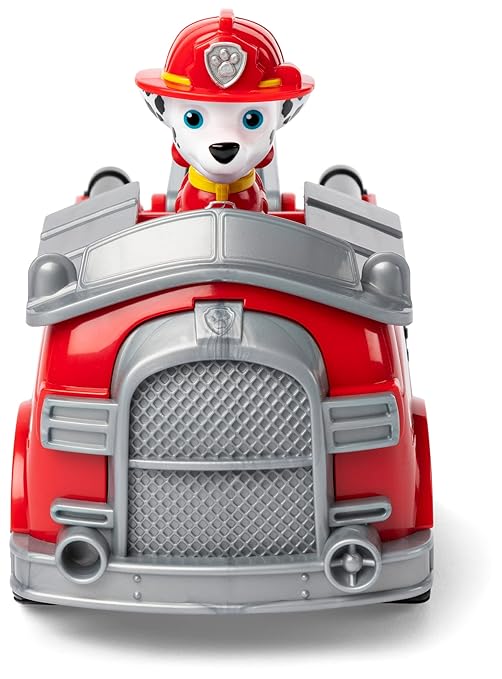 Paw Patrol, Marshall’s Fire Engine Vehicle with Collectible Figure, for Kids Aged 3 and Up, Multicolor, (6061798)