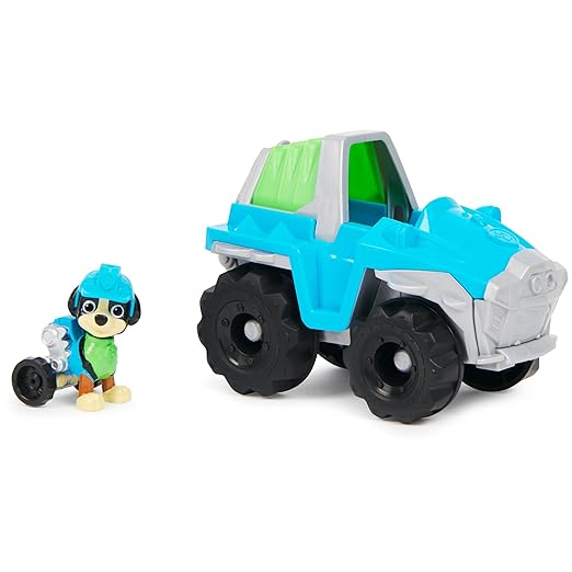Paw Patrol Rex Basic Vehicle with Collectible Figure|Roleplay Toy|Best Gift for Kids|Made in India|Pretend Play Toy|for Kids Aged 3 and Up,Multicolor