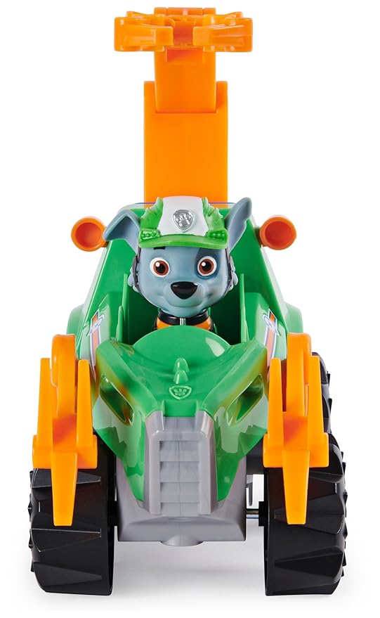 Paw Patrol Dino Rescue Rocky’s Deluxe Rev Up Vehicle with Mystery Dinosaur Figure, for Kids Aged 3 and up