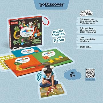 Wonder & Smile Interactive Story Books Without Pen