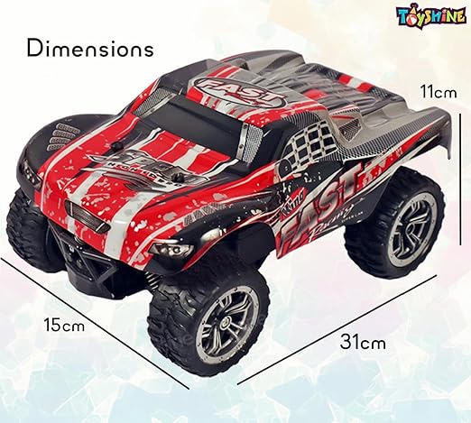 High Speed Remote Control Car For Kids Adults 1:18 Scale 20 Km/H Off Road Monster Trucks, 2.4Ghz All Terrain Electric Toy - Multicolor