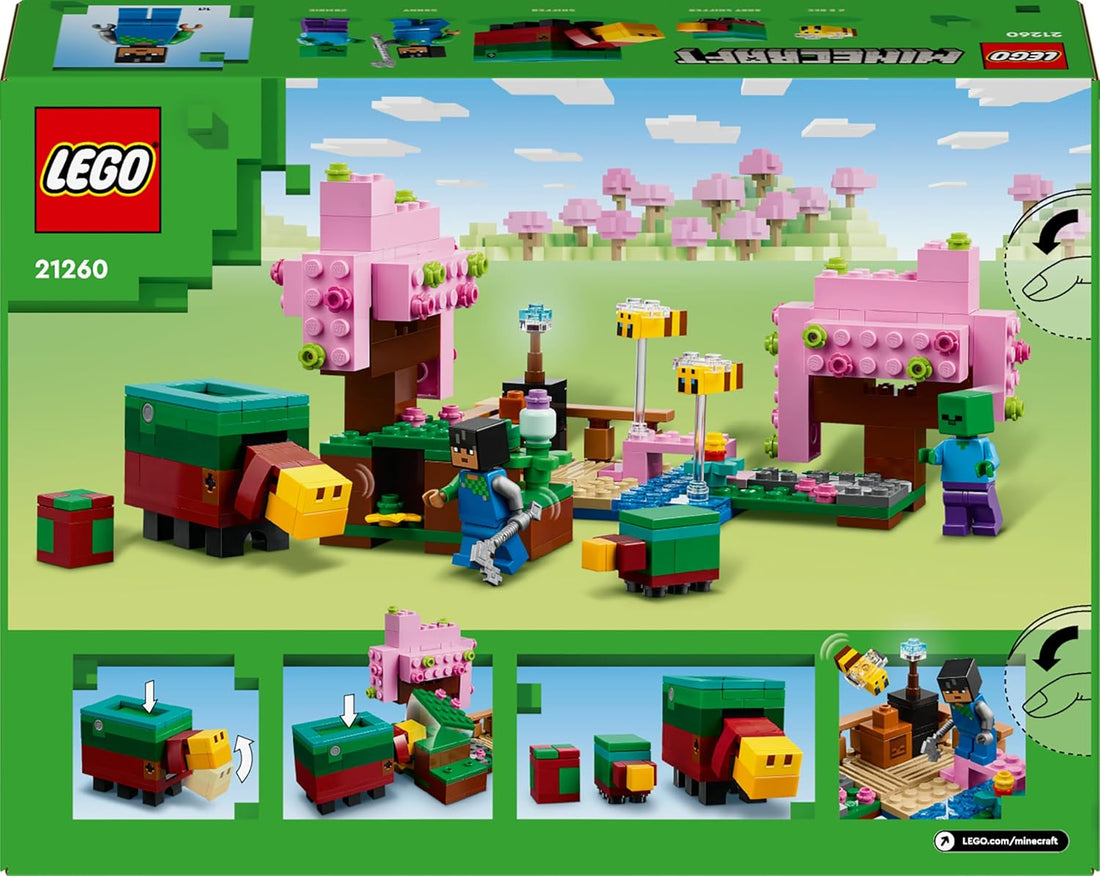 LEGO Minecraft The Cherry Blossom Garden Toy 21260 Building Blocks Toys for 8+ Gift for Boys and Girls