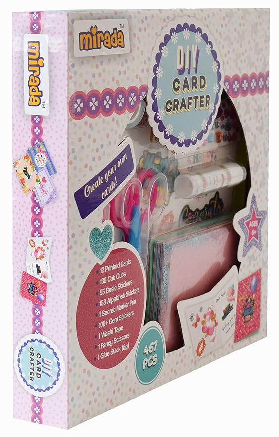 Mirada Art & Craft,DIY Card Crafter, Ideal Gift Set, 6+ (MAC2014)