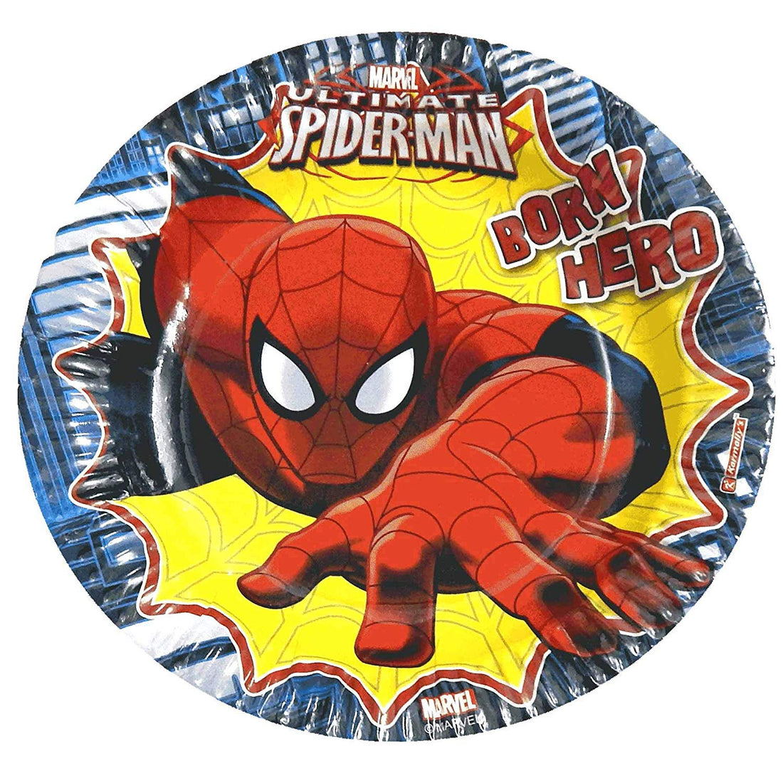 Spiderman 9" Paper Plate, (10Pcs/Pack) Birthday Party Dinner Plates Disposable Printed Party Supplies for Theme Celebrations