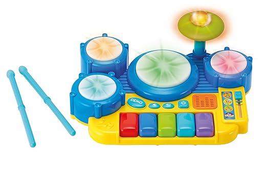 Winfun Boppin Beats Drum Set Keyboard, Multi Color