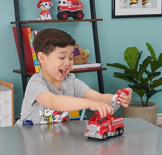 Paw Patrol Dino Rescue Marshall’s Deluxe Rev Up Vehicle with Mystery Dinosaur Figure, for Kids Aged 3 and up
