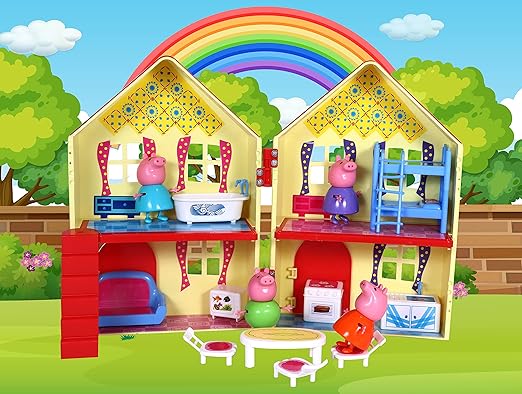 The Pig House-46059 | Doll House with 14 Pcs. Accessories | Fun at Home with Pig House Playset | Role Playset | Doll House for Kids Age 3+ Visit the TOY ZONE Store