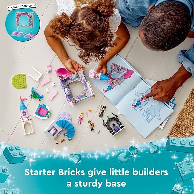 LEGO Disney Aurora’s Castle 43211 Building Toy Set for Preschool Kids, Boys, and Girls Ages 4+ (187 Pieces)