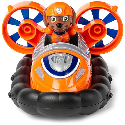 Paw Patrol, Zuma’s Hovercraft Vehicle with Collectible Figure, for Kids Aged 3 and Up, Multicolor, (6061803)