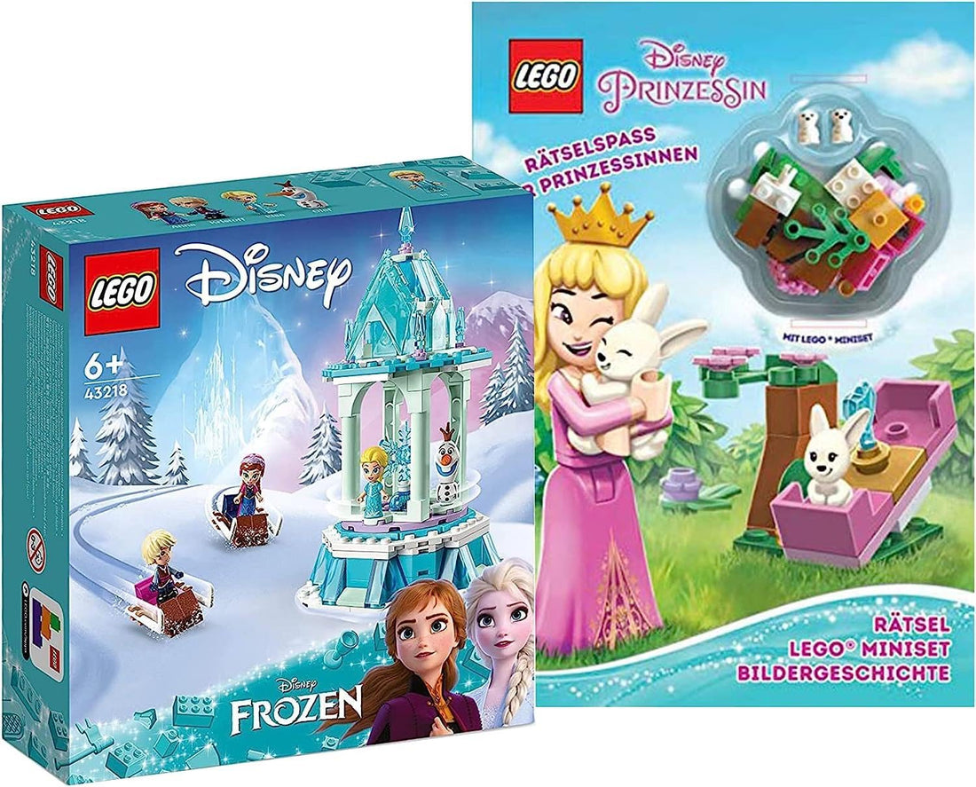 LEGO Disney Anna and Elsa’s Magical Carousel 43218 Building Toy Set; Makes a Fun Birthday Gift for Ages 6+