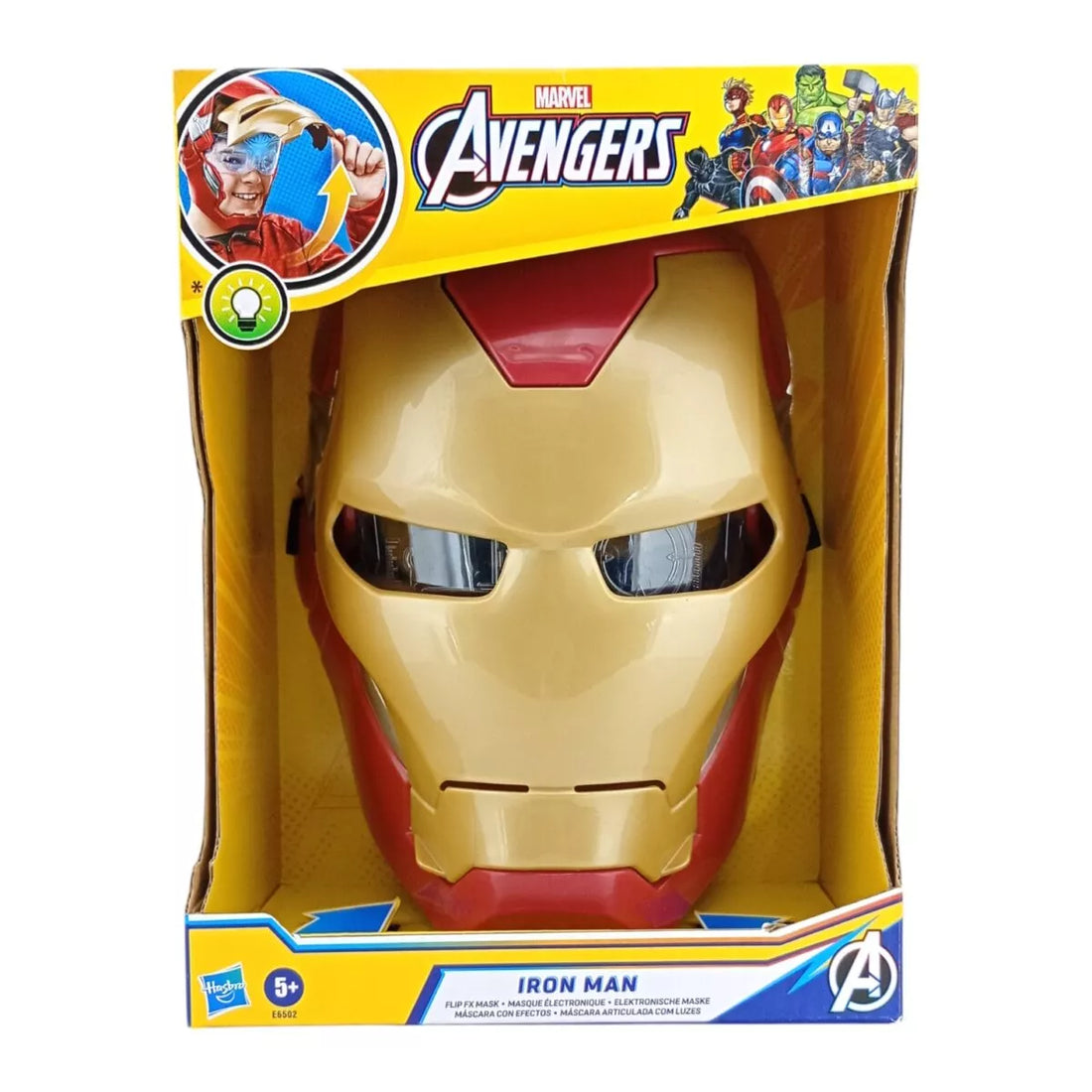 Hasbro Marvel Avengers Iron Man Flip Fx Mask | Action Figure Play Sets for Kids | 5+ Years.