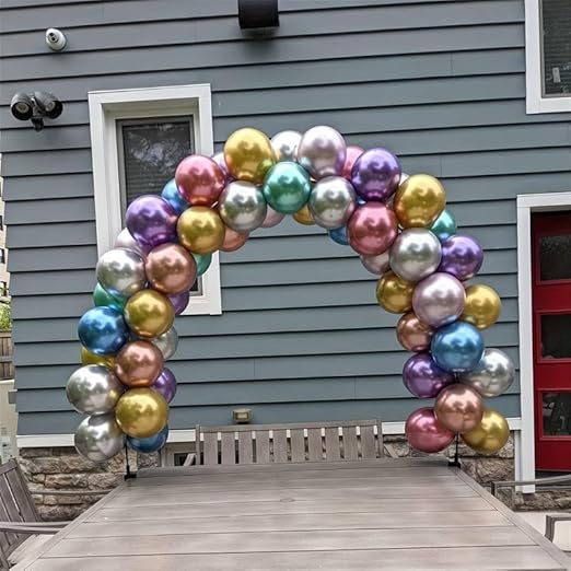 50 pcs MultiColor Metallic Chrome Balloons for Birthday Decoration items celebration Anniversary Girls Boys Men Women