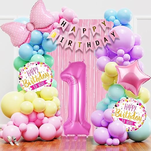 Pretty Pastels 1st Birthday Balloon Decoration Set!