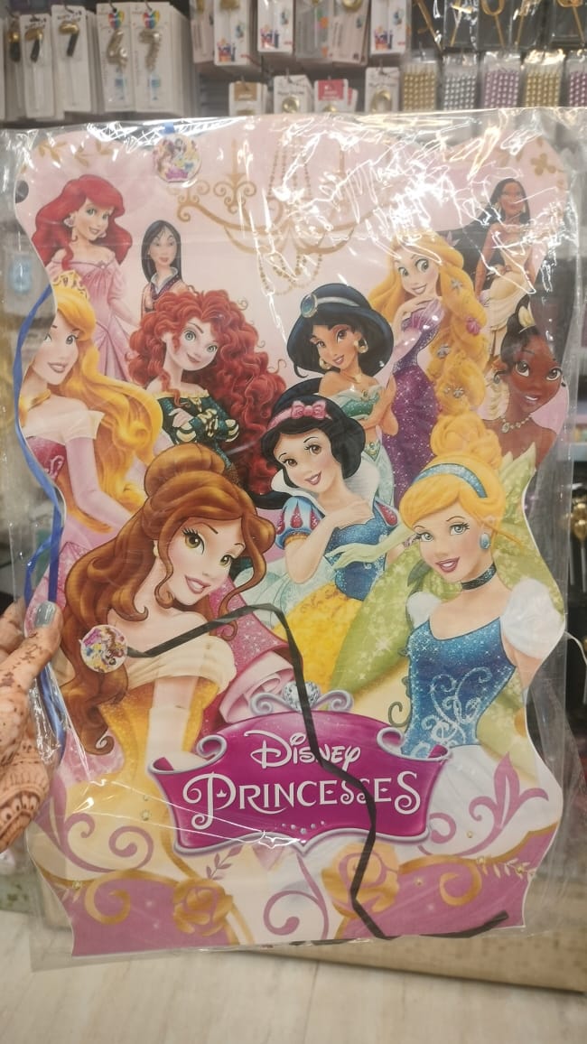 Princess Theme Party Pull String Pinata (Khoi Bag), Kids Birthday Toy Favors for Goodie Bags Stuffer