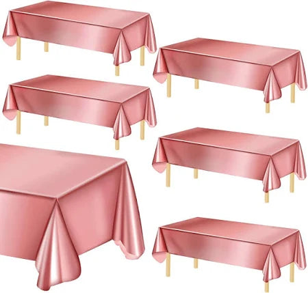 Crackles pink  Shiny Foil Reusable Table Cover