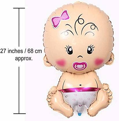 Newborn Baby Girl Foil balloon Baby Shower Foil Balloons For Girls Welcome Baby Girl, Pregnancy, Baby Shower Party Supplies (1 Pc, Baby Girl Foil Large)