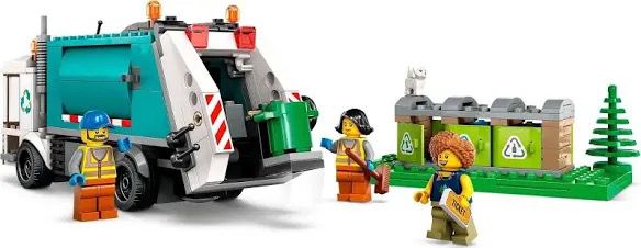 LEGO City Recycling Truck Building Toy Set, 261 Pieces, Multicolour, 5Y+