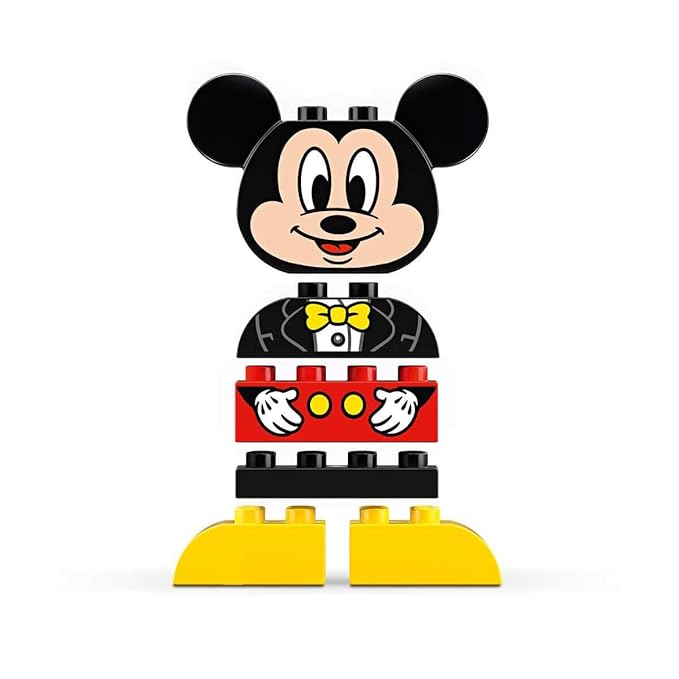 LEGO DUPLO My First Mickey Build Building Blocks for Kids (9 Pcs) 10898,Multicolor