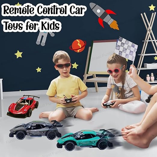 Remote Control Car – Die-Cast Metal Car Toy, 27Mhz Off Road Remote Control Car with Rechargeable Battery, Electric Forward/Backward Racing Car for Kids, High Speed Metal RC Car Toy (Red)