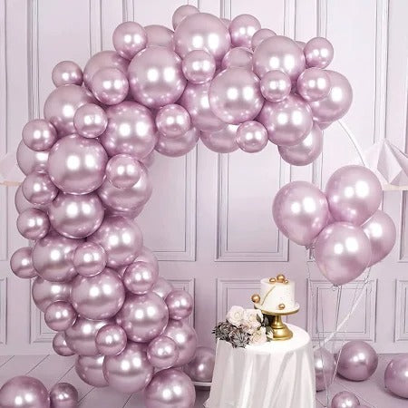 Metallic Purple Balloons: 50 Pcs 12 inch Chrome Dark Purple Party Balloons Shiny Latex Helium Thicken Balloon Bachelor Party Halloween Wedding Birthday Decoration