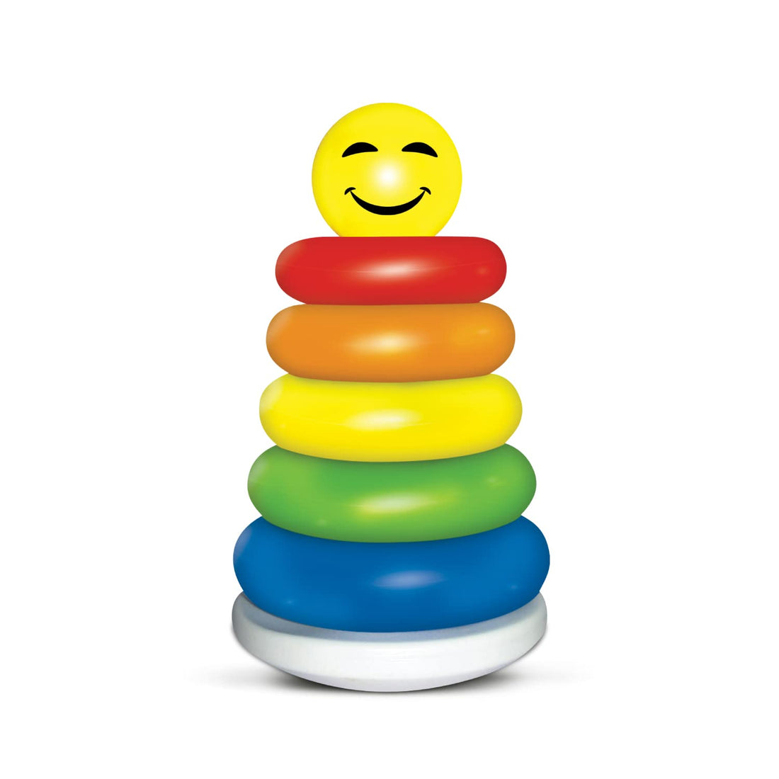 Little's Junior Ring Educational Blocks | Stacking Toys For Kids | 6 Rings Multi-Colour Kids Toys | Colorful Toddler Activity Toys | Baby Toys | Motor And Reasoning Skills, Set Of 1