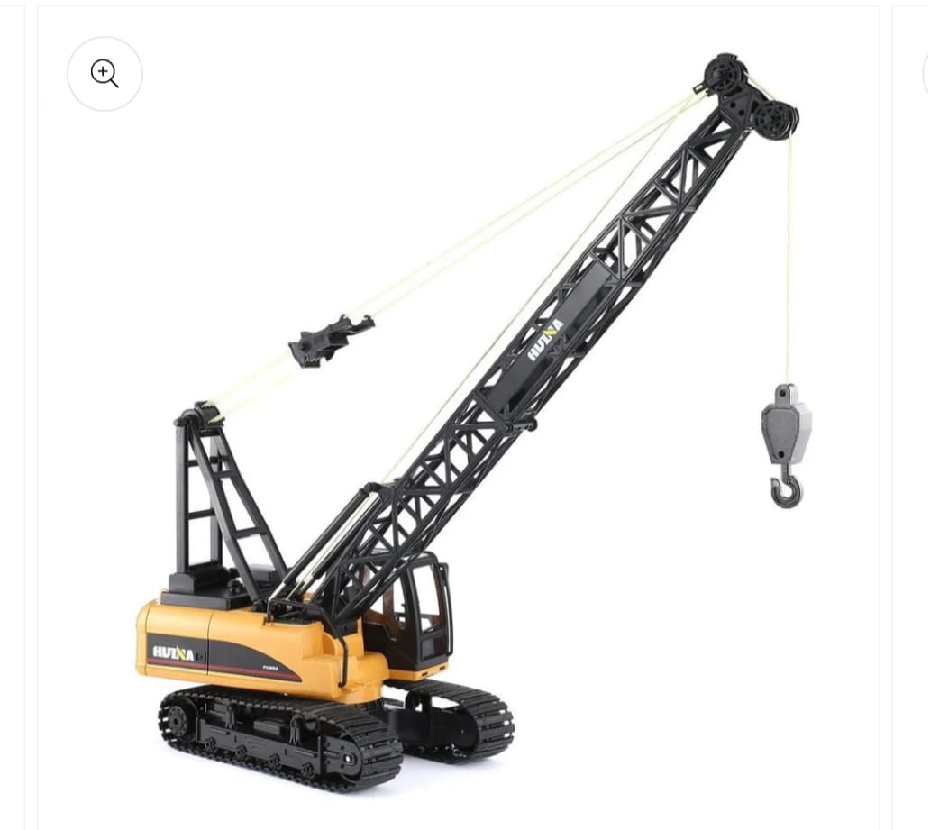 HUINA 1572 RC METAL DIE CAST CRANE |1:14 | 15-INCH |2.4  GHZ | SOUNDS & LIGHTS | REMOTE CONROL CRANE
